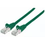 Intellinet tinklo jungiamasis laidas, Cat7 kabelis / Cat6A kištukai, 3 m, žalias, varinis, S/FTP, LSOH / LSZH, PVC, RJ45, auksuoti kontaktai, apsaugotas nuo užkliuvimo, su gaubtuku, viso gyvenimo garantija