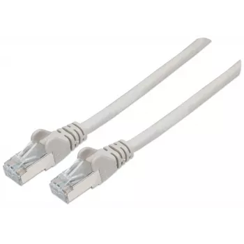 Intellinet tinklo jungiamasis laidas Cat7 / Cat6A kištukai, 3 m, pilkas, varinis, S/FTP, LSOH / LSZH, RJ45, auksuoti kontaktai, be užkabliuko, su apsauginiu gaubteliu, viso gyvenimo garantija
