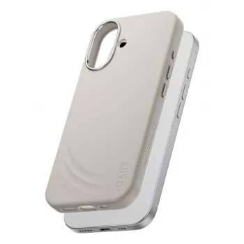 Dėklas PanzerGlass CARE by ® Feature FLOW Case Vanilla su MagSafe, iPhone 17
