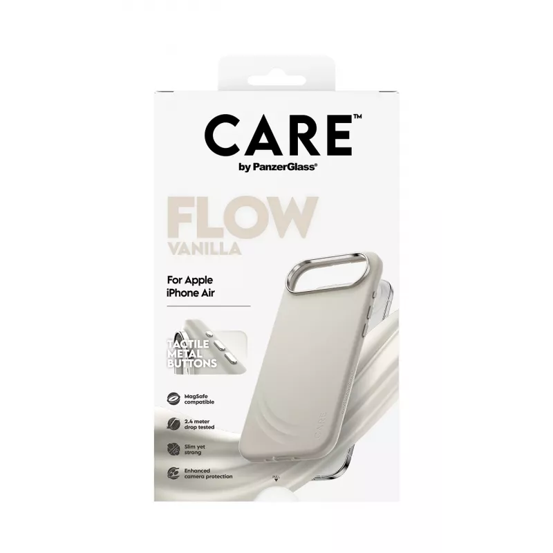 PanzerGlass CARE by Feature FLOW Case Vanilla su MagSafe, iPhone Air