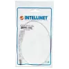 Intellinet tinklo jungiamasis kabelis Cat6, 0,5 m, baltas, varinis, S/FTP, LSOH/LSZH, RJ45, auksuoti kontaktai, su apsauga nuo užkliuvimo, su gaubteliais, visam gyvenimui