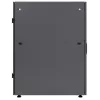 Intellinet 19 colių serverio spinta – laisvai pastatoma, 36U, 600x1200 mm, juoda, plokščia pakuotė, 1500 kg, daugiataškis durų užraktas, po vieną užraktą šoninėms plokštėms, naudingas gylis 123–973 mm, IP20, plieninė