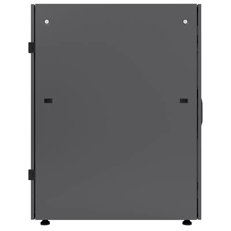 Intellinet 19 colių serverio spinta – laisvai pastatoma, 36U, 600x1200 mm, juoda, plokščia pakuotė, 1500 kg, daugiataškis durų užraktas, po vieną užraktą šoninėms plokštėms, naudingas gylis 123–973 mm, IP20, plieninė