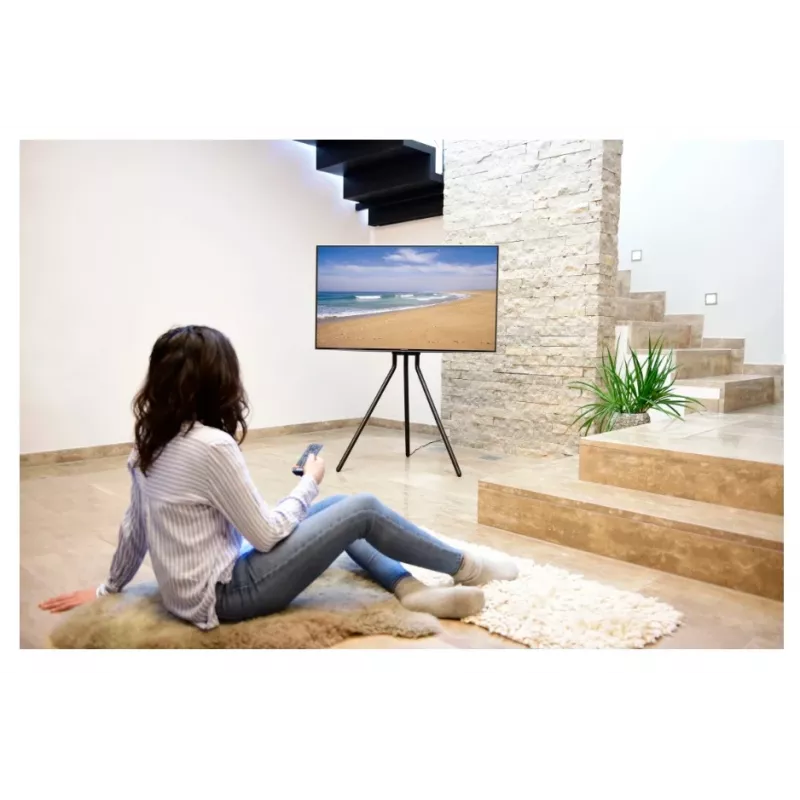 Hama 00220870 TV stovas 190,5 cm (75 colių) Juodas