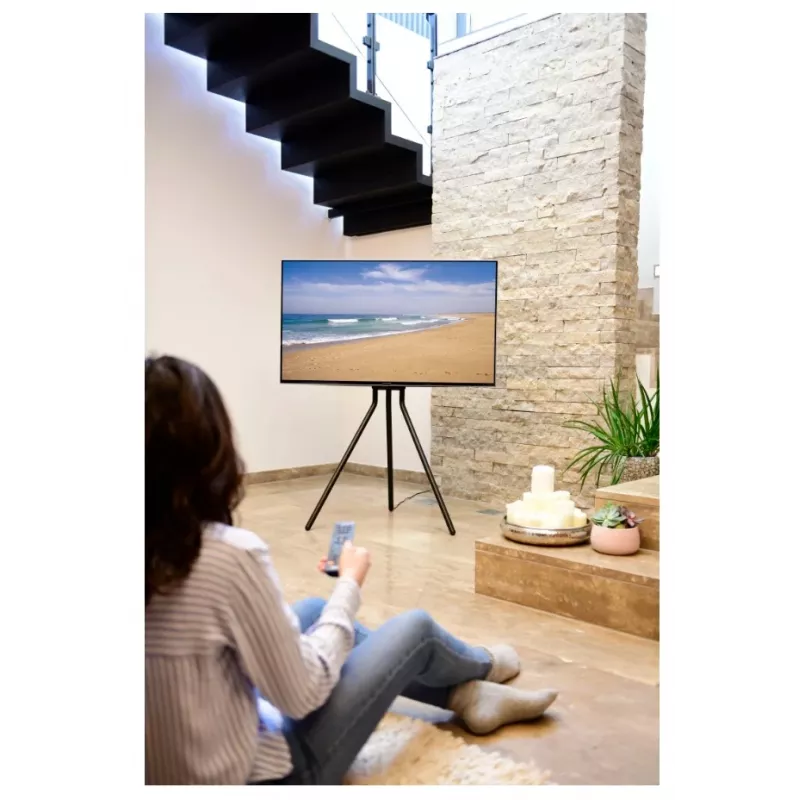 Hama 00220870 TV stovas 190,5 cm (75 colių) Juodas