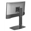 Equip 650162 17 inch-27 inch trijų monitorių stalinis laikiklis, juodas