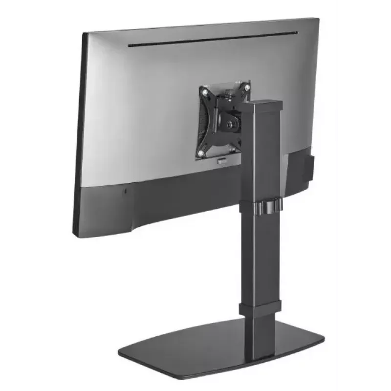 Equip 650162 17 inch-27 inch trijų monitorių stalinis laikiklis, juodas