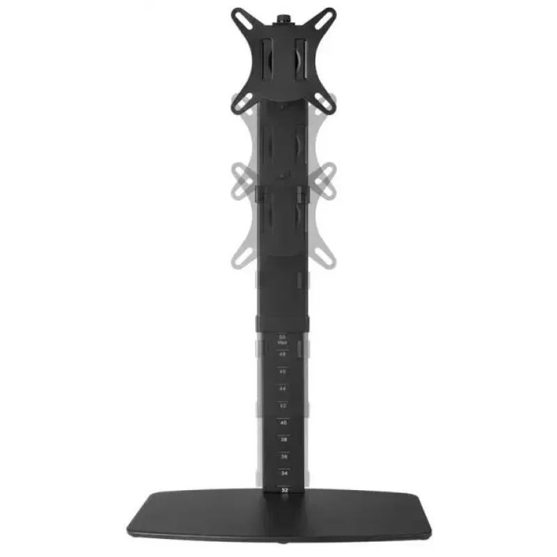 Equip 650162 17 inch-27 inch trijų monitorių stalinis laikiklis, juodas