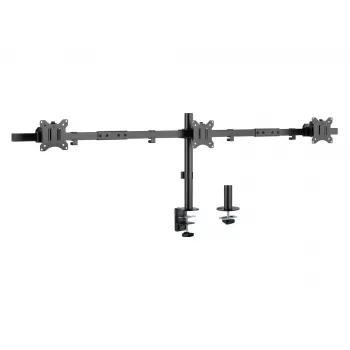 Equip 650158 reguliuojamas trijų monitorių laikiklis 17-32 colių 21 kg spaustuvas/įvorė