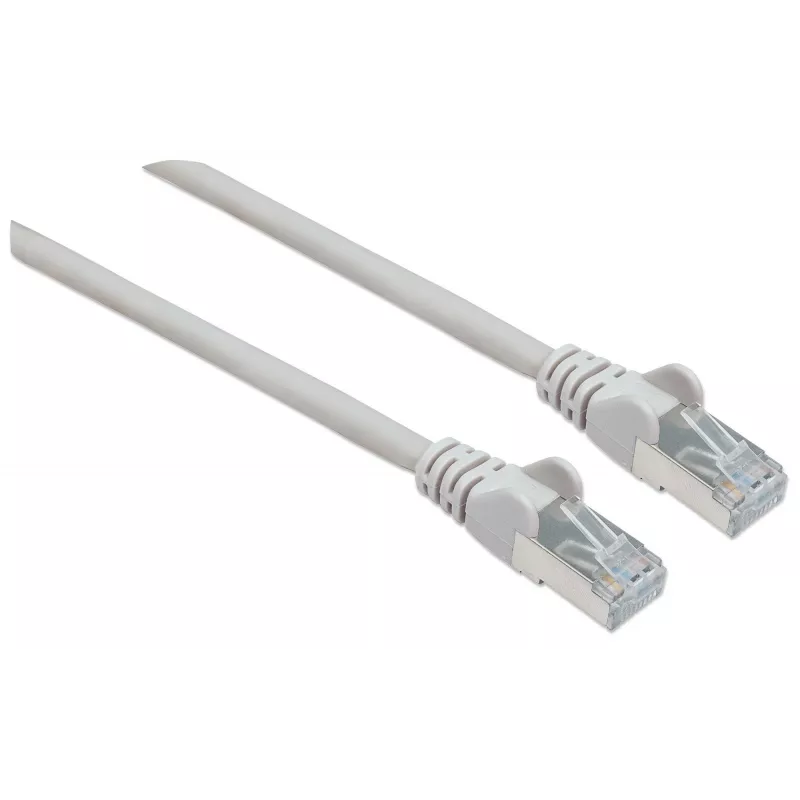 Intellinet tinklo jungiamasis kabelis Cat6, 2 m, pilkas, varinis, S/FTP, LSOH / LSZH, RJ45, auksuoti kontaktai, apsaugotas nuo užkliuvimo, su gaubtuku, viso gyvenimo garantija
