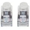 Intellinet tinklo jungiamasis kabelis Cat6, 2 m, pilkas, varinis, S/FTP, LSOH / LSZH, RJ45, auksuoti kontaktai, apsaugotas nuo užkliuvimo, su gaubtuku, viso gyvenimo garantija