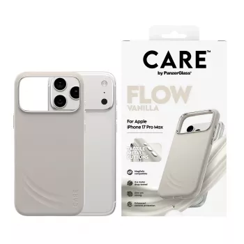 PanzerGlass CARE by® Feature FLOW Dėklas Vanilla su MagSafe, iPhone 17 Pro Max