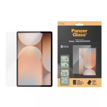 Apsauginis stiklas PanzerGlass Samsung Galaxy Tab S9 / S9 FE / S10 FE — grūdintas stiklas, PET, silikonas, permatomas, Ultra‑Wide Fit