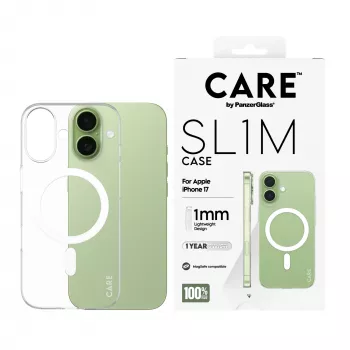 Apsauginis dėklas PanzerGlass CARE™ SL1M Skaidrus su MagSafe iPhone 17