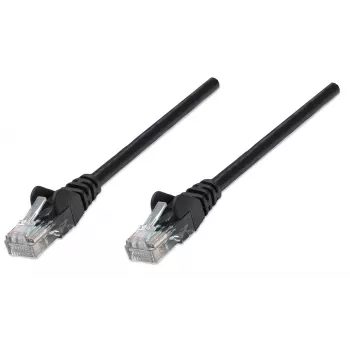 Intellinet tinklo jungiamasis kabelis Cat6A, 0,25 m, juodas, varinis, S/FTP, LSOH/LSZH, PVC, RJ45, auksuoti kontaktai, be užkliuvimo, su apsauginiu gaubtu, viso gyvenimo garantija