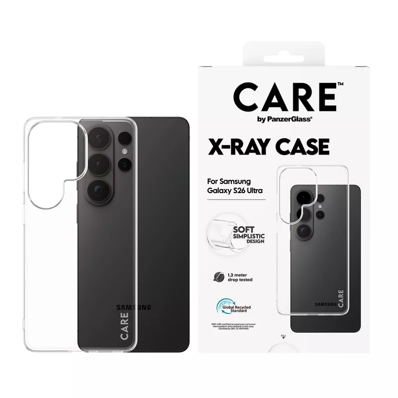 PanzerGlass CARE X-Ray apsauginis dėklas Samsung Galaxy S26 Ultra (CR28792) – permatomas