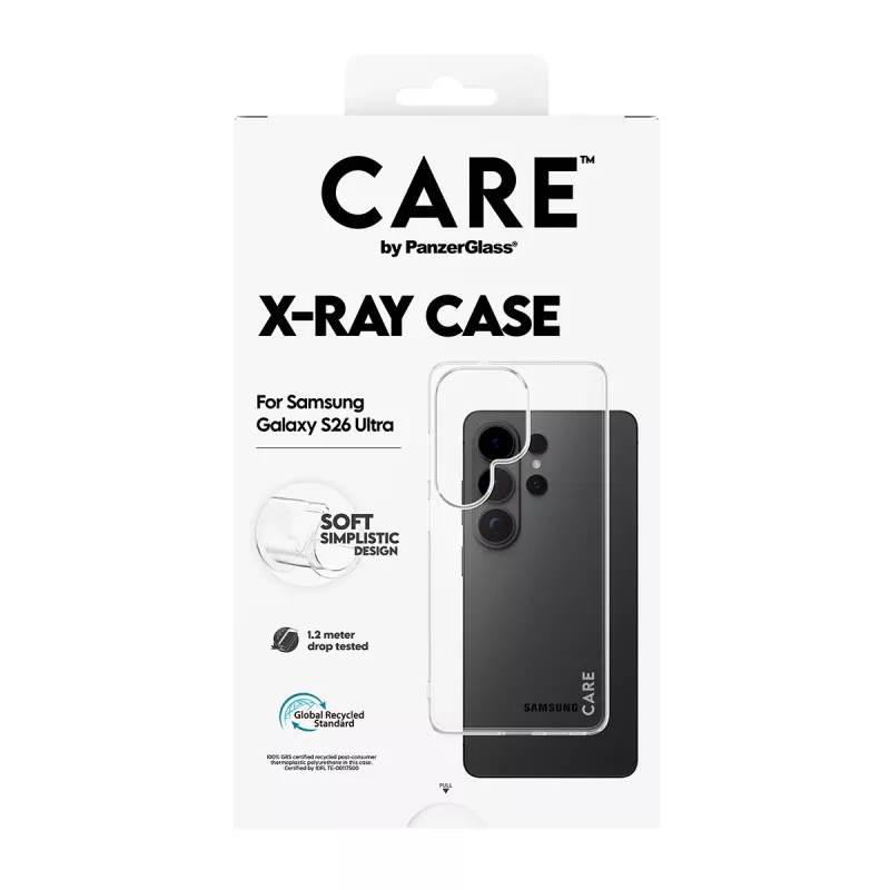 PanzerGlass CARE X-Ray apsauginis dėklas Samsung Galaxy S26 Ultra (CR28792) – permatomas