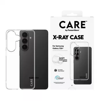 Apsauginis dėklas PanzerGlass CARE X-Ray Case, skirtas Samsung Galaxy S26+ (CR41489) – skaidrus apsauginis telefono dėklas