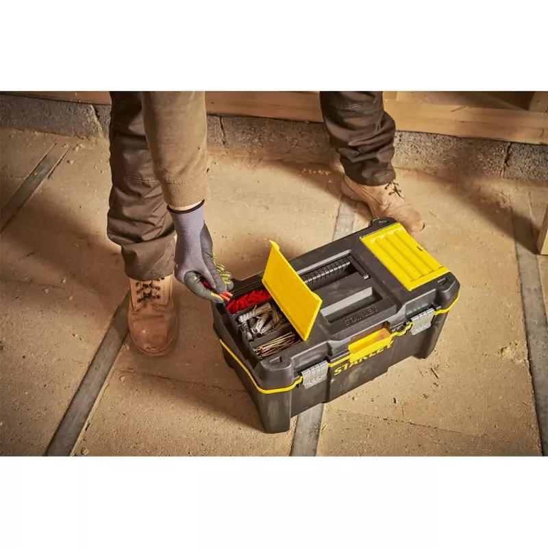 Kietas dėklas Stanley STST83397-1 Plastikinis 22 kg Juodas Geltonas