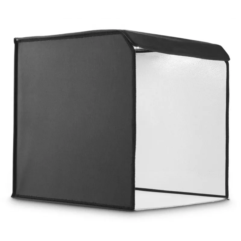 Mini foto studija HAMA sulankstoma dėžė su LED žiedine šviesa 50×50 cm, modelis 00004664