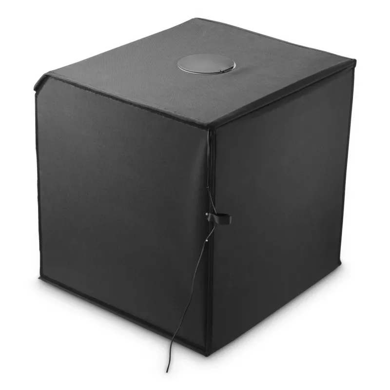 Mini foto studija HAMA sulankstoma dėžė su LED žiedine šviesa 50×50 cm, modelis 00004664