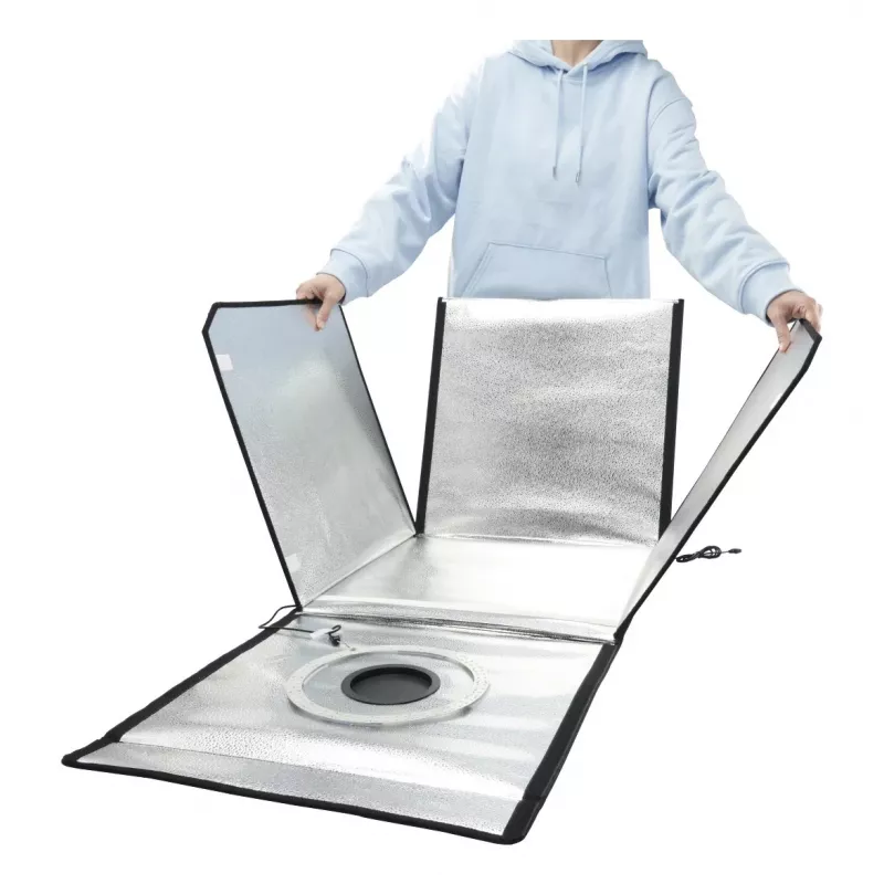 Mini foto studija HAMA sulankstoma dėžė su LED žiedine šviesa 50×50 cm, modelis 00004664