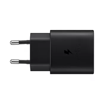 Sieninis įkroviklis Samsung EP-TA800XBEGEU 25W USB-C greitas įkrovimas, kompaktiškas AC adapteris