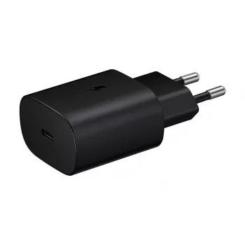 Sieninis įkroviklis Samsung EP-TA800XBEGEU 25W USB-C greitas įkrovimas, kompaktiškas AC adapteris