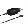 Sieninis įkroviklis Samsung EP-TA800XBEGEU 25W USB-C greitas įkrovimas, kompaktiškas AC adapteris