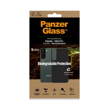 PanzerGlass Samsung Galaxy S22 Plus dėklas juodas, biologiškai skaidus