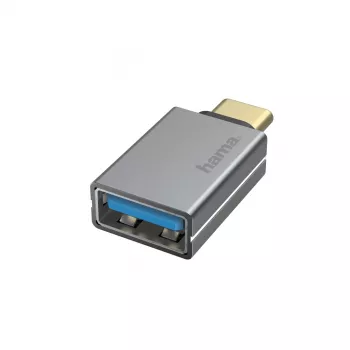 Hama 00200300 lyties keitiklis USB Type-A į USB Type-C pilka