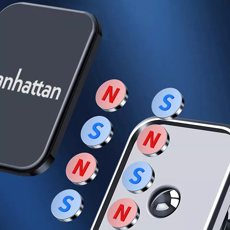 Manhattan Universalus automobilio magnetinis telefono laikiklis ant prietaisų skydelio, juodas, trejų metų garantija