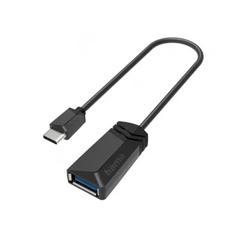 Hama 00200312 lyties keitiklis USB Type-A į USB Type-C juodas