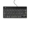 Ergonominė klaviatūra R-Go Compact Break, kompaktiška su pertraukų programine įranga, AZERTY (BE), laidinė, juoda