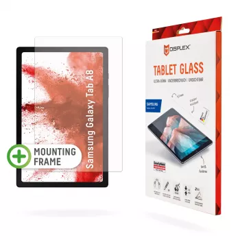 Displex Tablet Glass (9H) Samsung Galaxy Tab A8, Eco montavimo rėmelis, nedūžtantis, itin plonas, nematomas