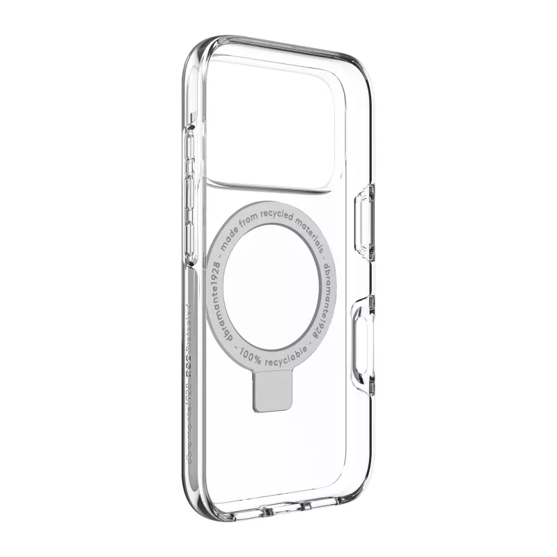 dbramante1928 Iceland Ultra D3O MS Kick dėklas iPhone 17 Pro skaidrus