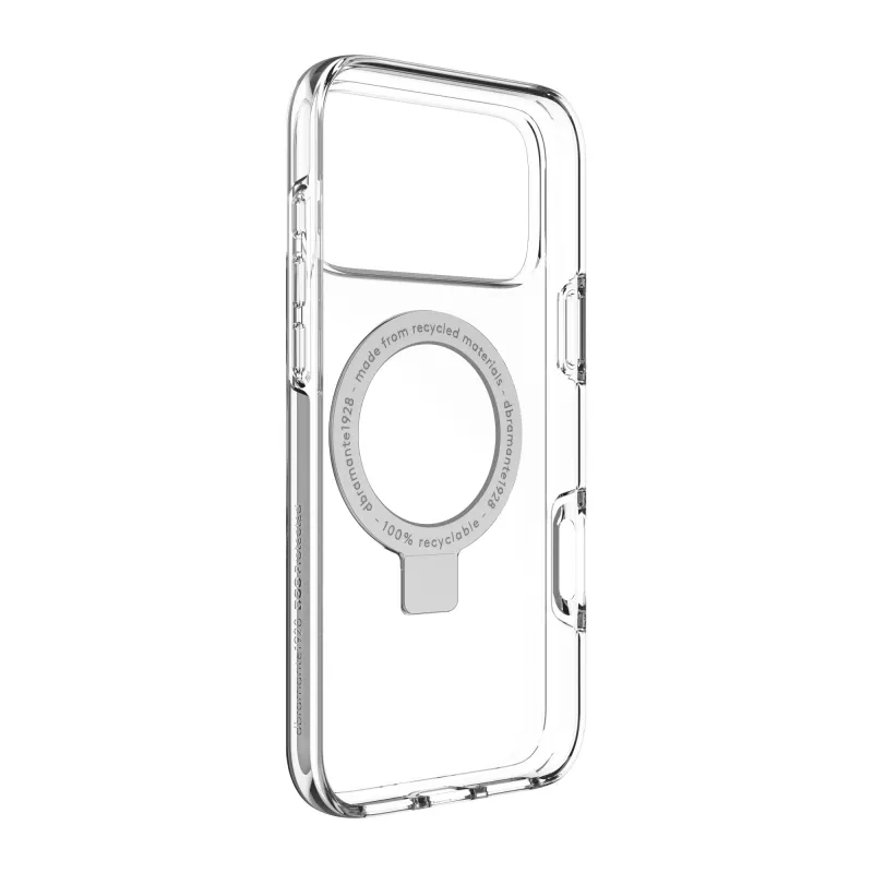dbramante1928 Iceland Ultra D3O MS Kick dėklas iPhone 17 Pro Max, skaidrus