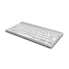 R-Go Tools ergonominė klaviatūra R-Go Compact Break, kompaktiška klaviatūra su pertraukų programine įranga, AZERTY (FR), Bluetooth, balta