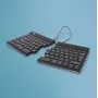 Ergonominė klaviatūra R-Go Split Break su pertraukų programine įranga, išskirta ergonomiška klaviatūra, AZERTY (FR), Bluetooth, juoda