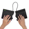 Ergonominė klaviatūra R-Go Split Break su pertraukų programine įranga, išskirta ergonomiška klaviatūra, AZERTY (FR), Bluetooth, juoda