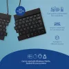 Ergonominė klaviatūra R-Go Split Break su pertraukų programine įranga, išskirta ergonomiška klaviatūra, AZERTY (FR), Bluetooth, juoda