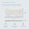 Ergonominė klaviatūra R-Go Tools Compact Break, kompaktiška su pertraukų programine įranga, AZERTY (BE), laidinė, balta