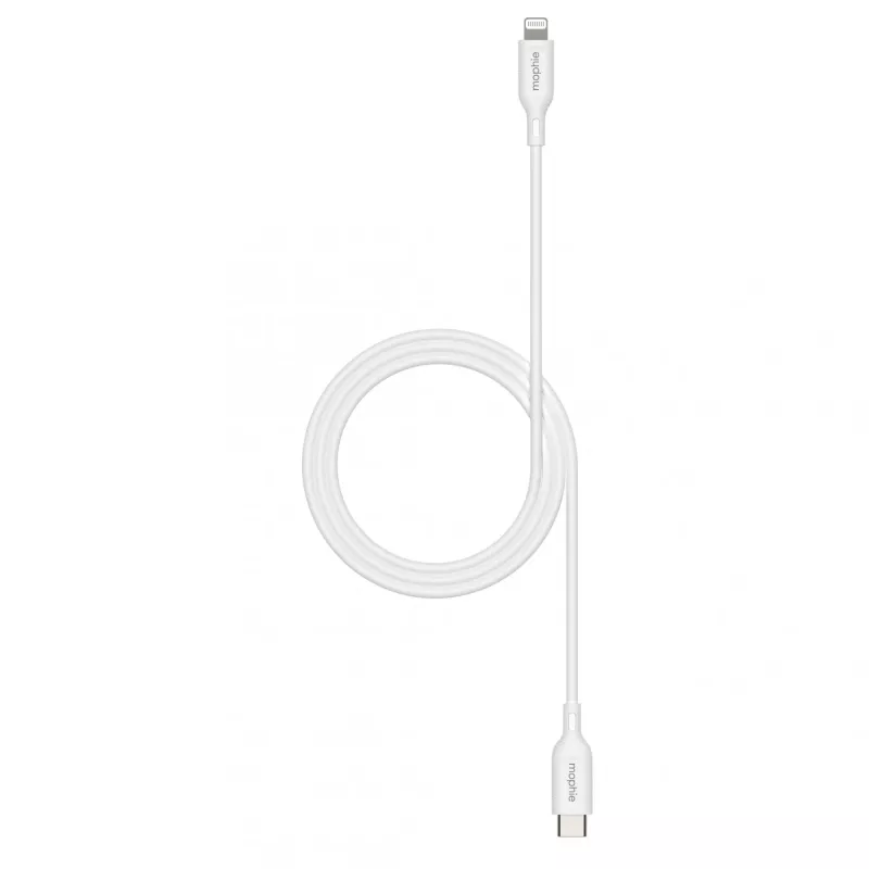 mophie essentials Lightning į USB-C krovimo laidas (1 m) baltas