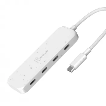j5create Eco-Friendly USB-C į 4 prievadų Type-C Gen 2 šakotuvas