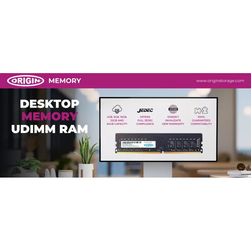 Origin Storage 16GB DDR5 5600MHz UDIMM 1Rx8 Non-ECC 1.1V