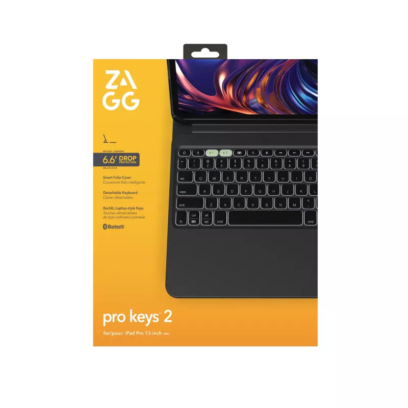ZAGG Pro Keys 2 klaviatūra QWERTY JK anglų Bluetooth juoda