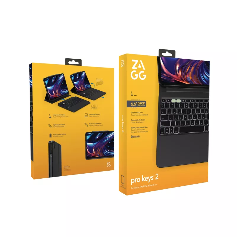 ZAGG Pro Keys 2 klaviatūra QWERTY JK anglų Bluetooth juoda