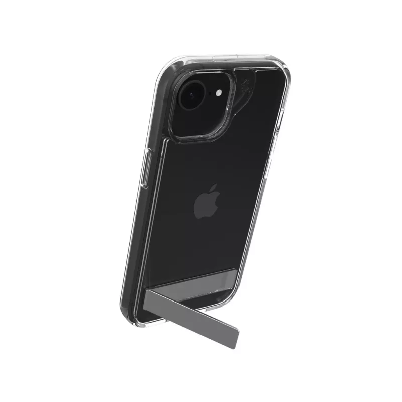 ZAGG Crystal Palace Kickstand Dėklas iPhone 16/15/14/13 Skaidrus, Cover, Apple, iPhone 17e/16e/15/14/13, 15,5 cm (6,1 inch), Peršviečiamas