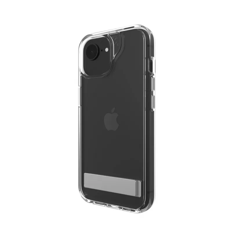 ZAGG Crystal Palace Kickstand Dėklas iPhone 16/15/14/13 Skaidrus, Cover, Apple, iPhone 17e/16e/15/14/13, 15,5 cm (6,1 inch), Peršviečiamas