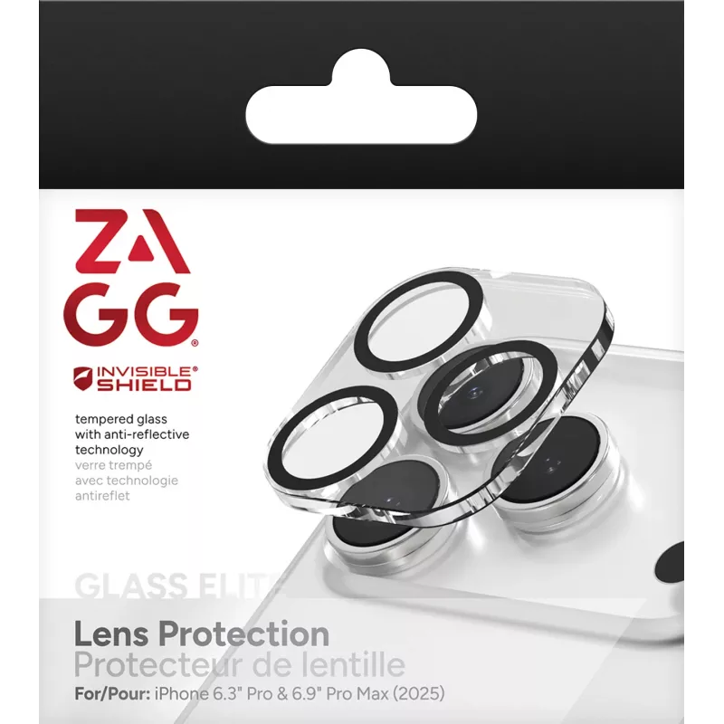 InvisibleShield Glass Elite apsauga objektyvui, skirta Apple iPhone 17 Pro/Pro Max
